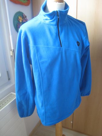 blauer Fleece-Sport-Pullover von 46 Nord  Gr. M