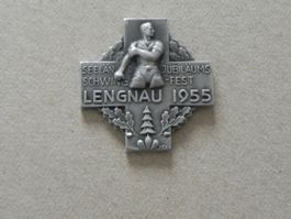 Abzeichen Seeländer Schwingfest Schwingen Lengnau BE 1955