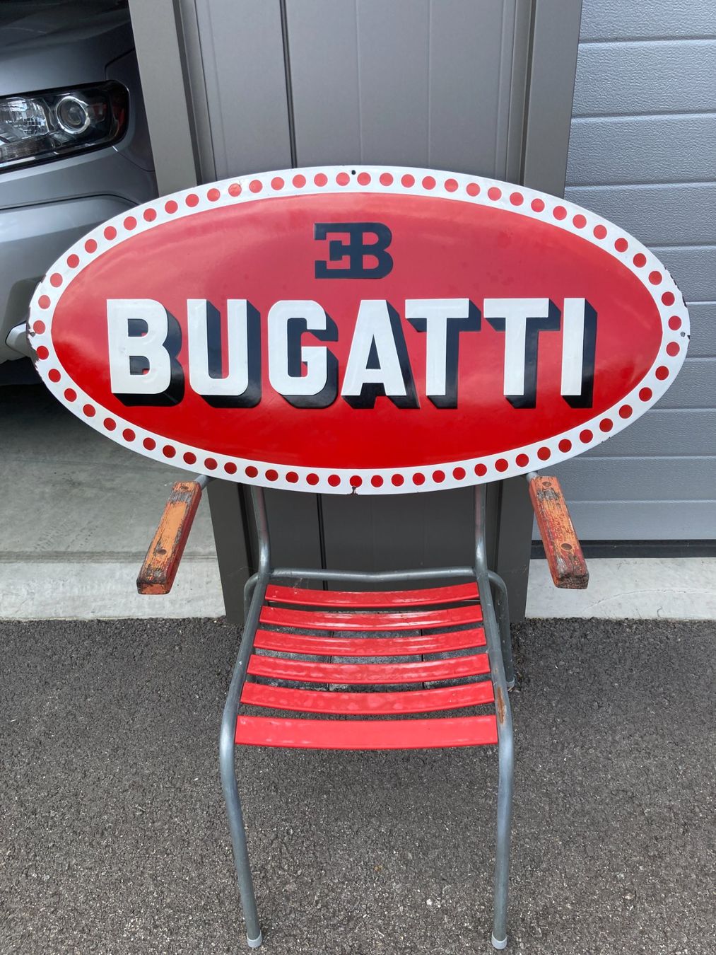 Bugatti Ecriteaux: Bugatti Emailschild – D'occasion à Liesberg Dorf par Country1 2