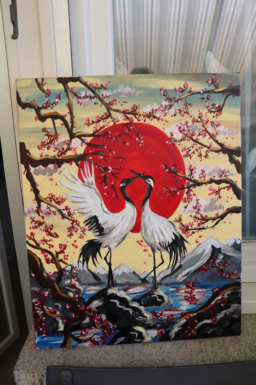 Dipinti: Gemälde Kranichen im japanischen Style 50x40 – Nuovo (secondo la descrizione) da Oensingen venduto da ale_ftv9 1