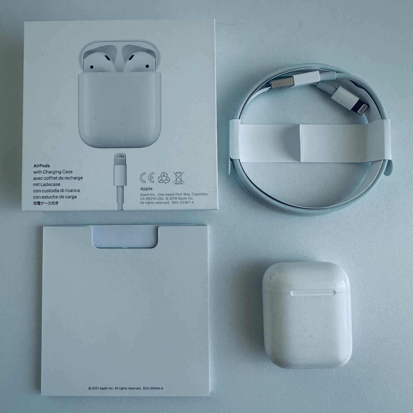 Apple Cuffie: Original Apple AirPods 2 Kopfhörer Wireless Lightning Kabel – Usato da Basel venduto da MY.AIRPODS.SHOP 1