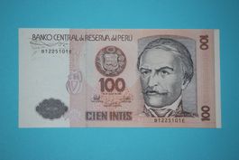 PERU - 100 Intis 1987 UNC (B1225101E)