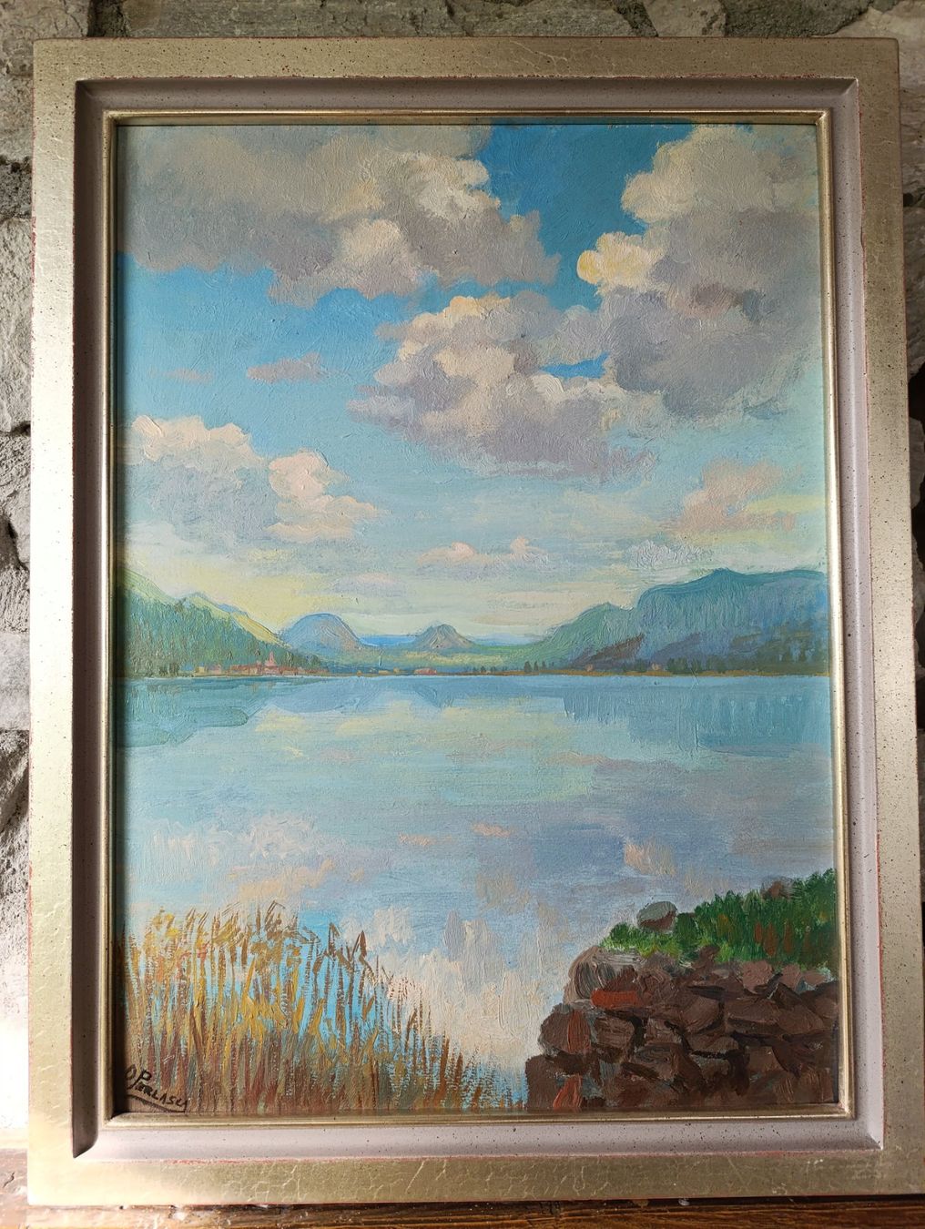 Gemälde: Original Ölgemälde O.Perlasca (1891-1975) – Gebraucht aus Rüthi (Rheintal) von marycsipet