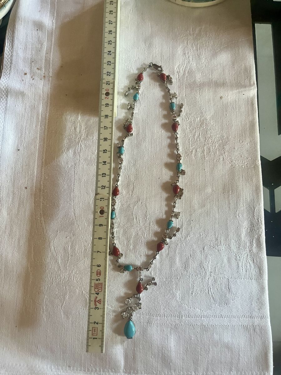 Catenine: Kette mit Korallen, Tuerkis – Nuovo e nell'imballaggio originale da Bigenthal venduto da Sammler60 7