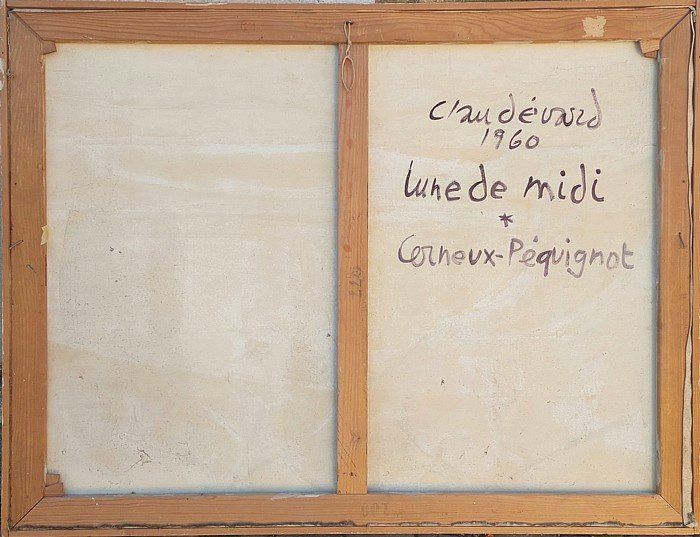 Tableaux: Claudévard - grand tableau daté de 1960 – D'occasion à Montmelon par canelle-12 1