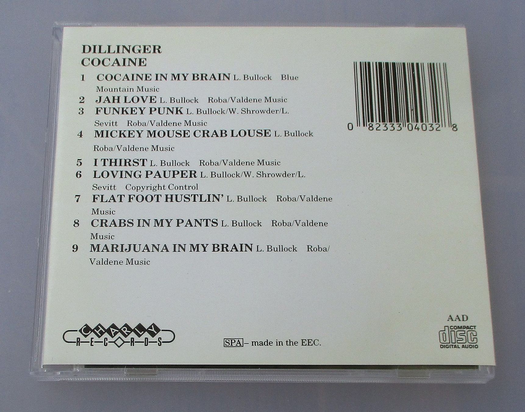 CDs: DILLINGER - Cocaine – D'occasion à Wattwil par Muriel11 1