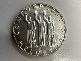 5 Fr. Silber Schweiz Bundesfeier 1941