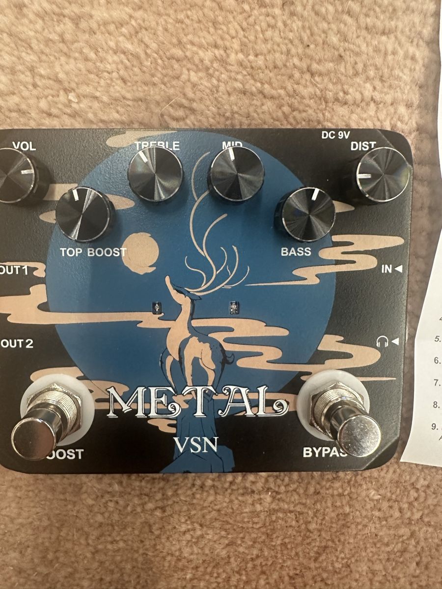 Musikinstrumente: Neuwertiges Metal VSN Twin Pedal - Top Zustand! – Gebraucht aus Tschierv von Screamingwolfguitars 1