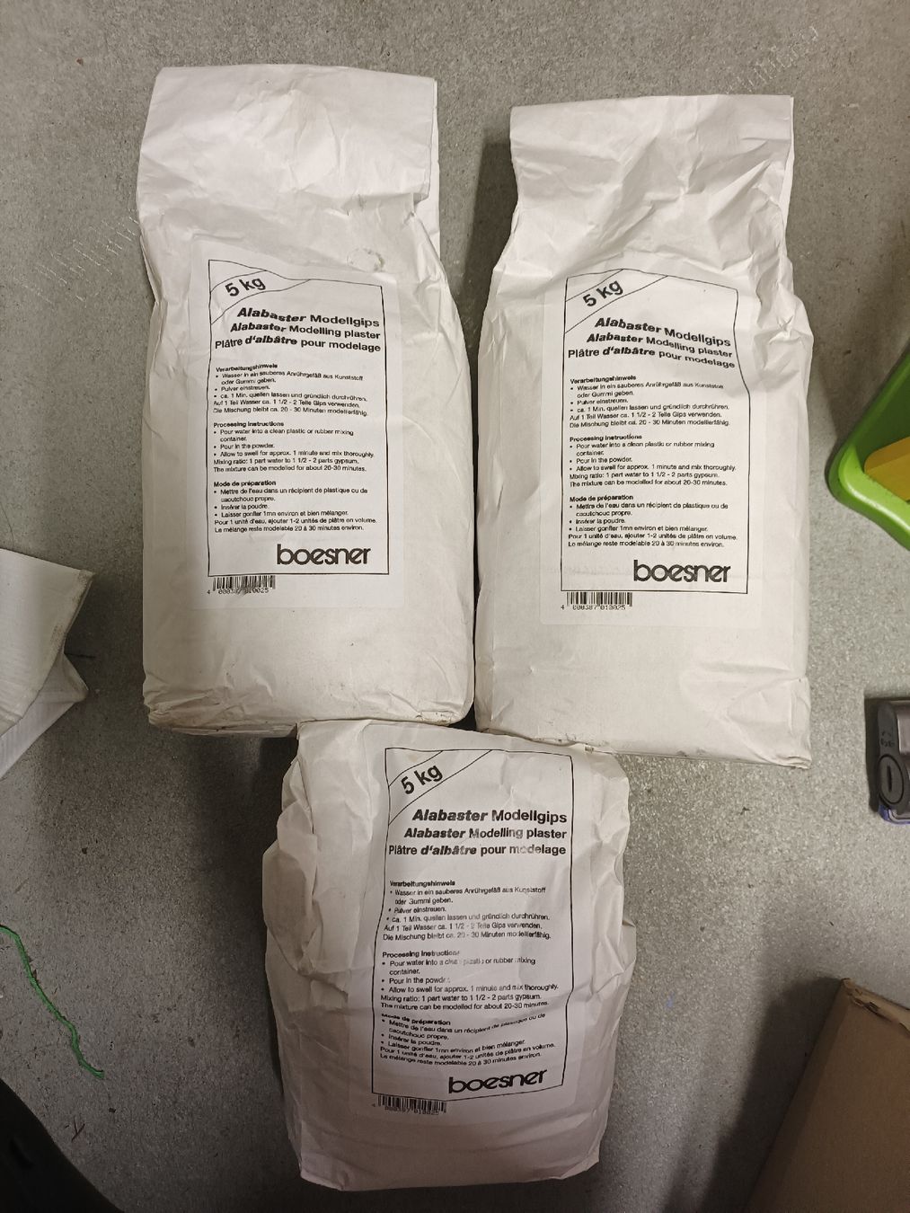 Bastelsets: Alabaster Modellgips ca.12.5 kg – Gebraucht aus Niederweningen von Twisters 1