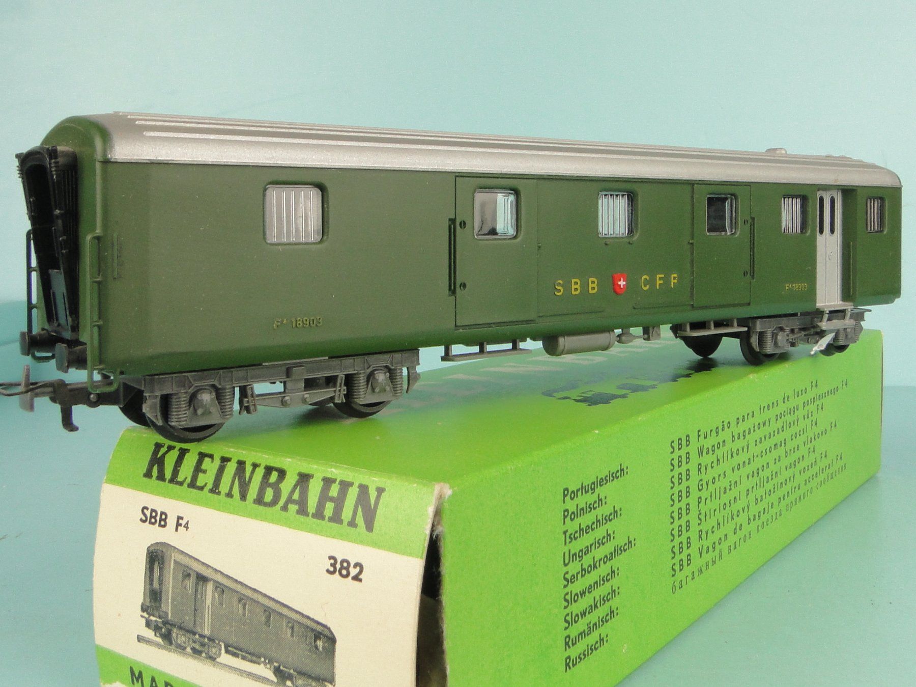 Kleinbahn Modellini di ferrovie: Kleinbahn 382 SBB Gepäckwagen – Usato da Bülach venduto da cann11 1