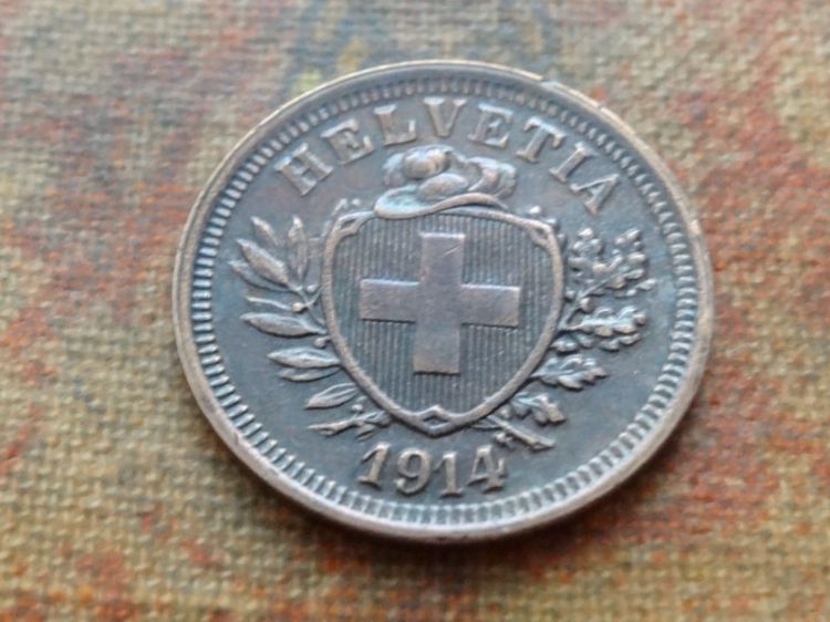 Tutti le monete: 1 Rp. 1914  (B) – Usato da Romanel-sur-Lausanne venduto da Swift13