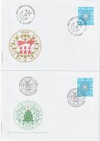 2019, 2 x Weihnachtsmarke auf So-Umschlag Bethlehem u W-Mark