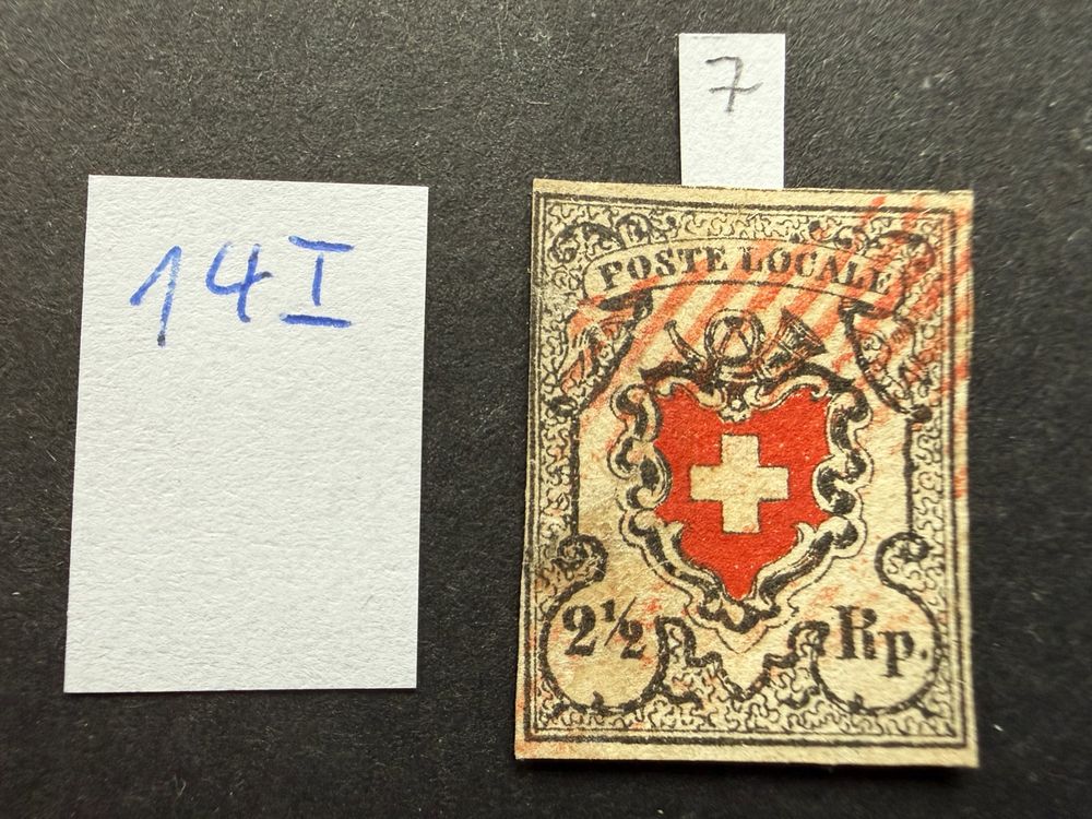 Poste Locale, Zu. 14I, Typ 7 mit roter Raute (Gebraucht) in Lützelflüh ...