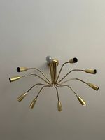 Designer Deckenleuchte in Gold – Moderner Mid-Century-Stil