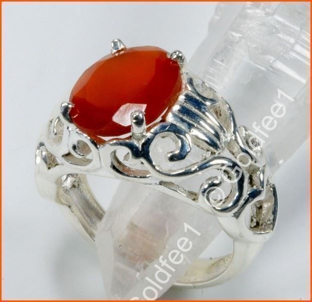 Anelli: CARNELIAN, Karneol Ring 925 Silber – Nuovo e nell'imballaggio originale da Oberglatt ZH venduto da Goldfee1 2