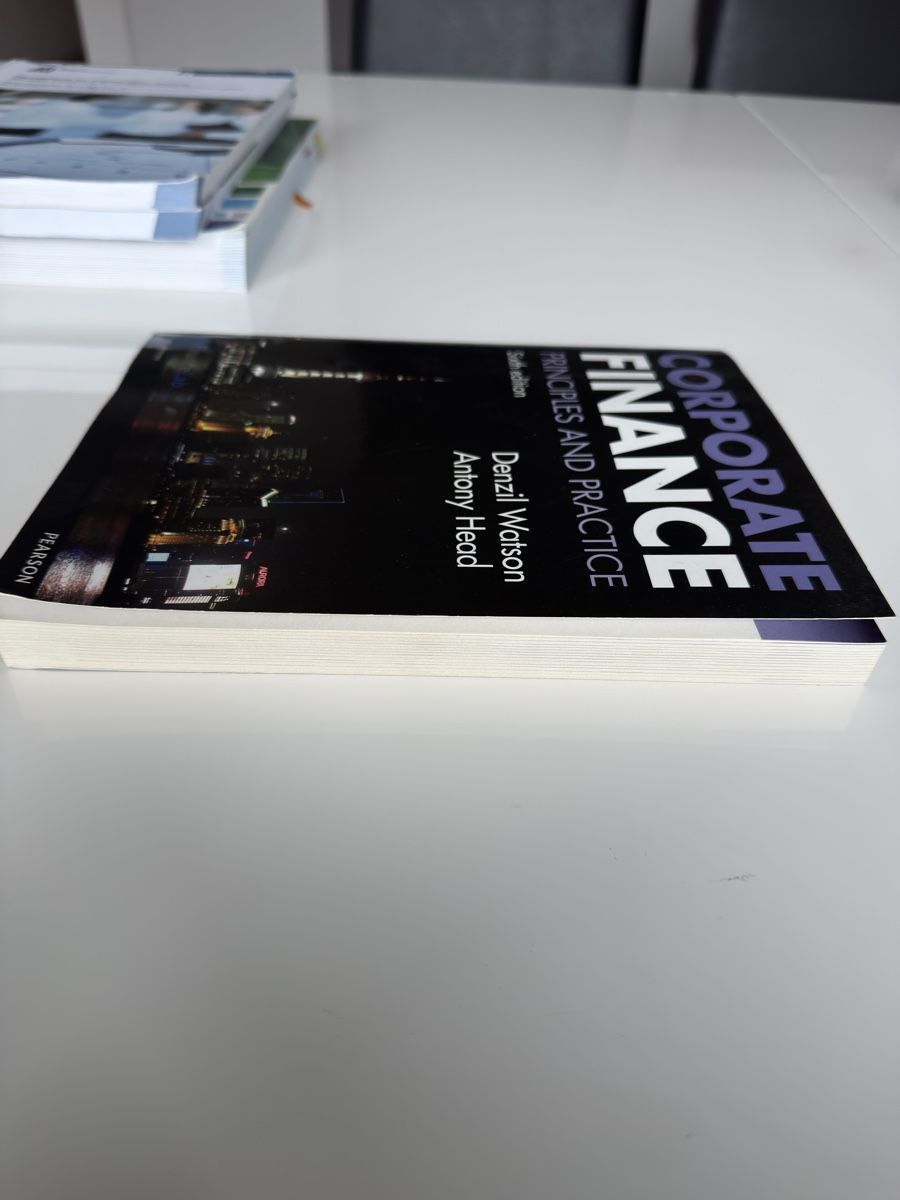 Bücher: Corporate Finance - Principles - Watson/Head, 6. Edition – Gebraucht aus Kloten von Haki_ZH 3