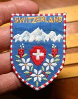 VINTAGE Badge SWITZERLAND -ST. GALLER STICKEREI berg wappen