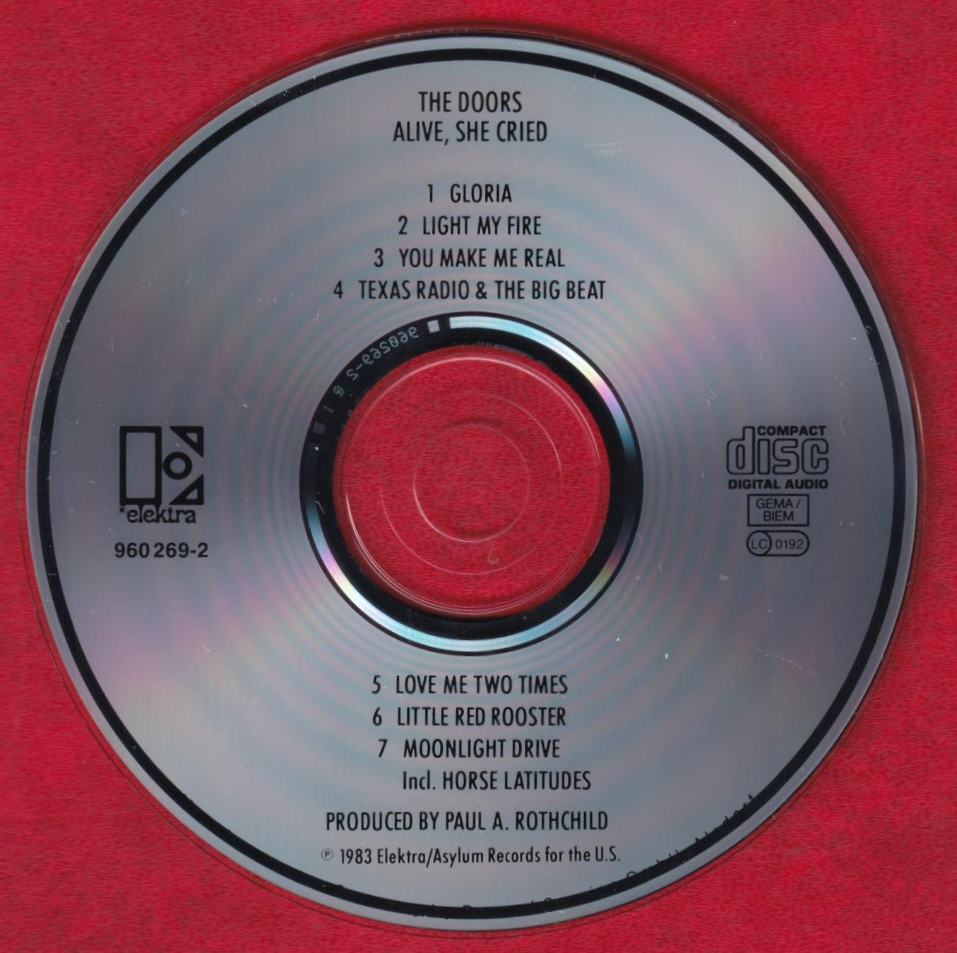 CD: The Doors - Alive She Cried (CD) – Usato da Zürich venduto da Pfluftl2000 2