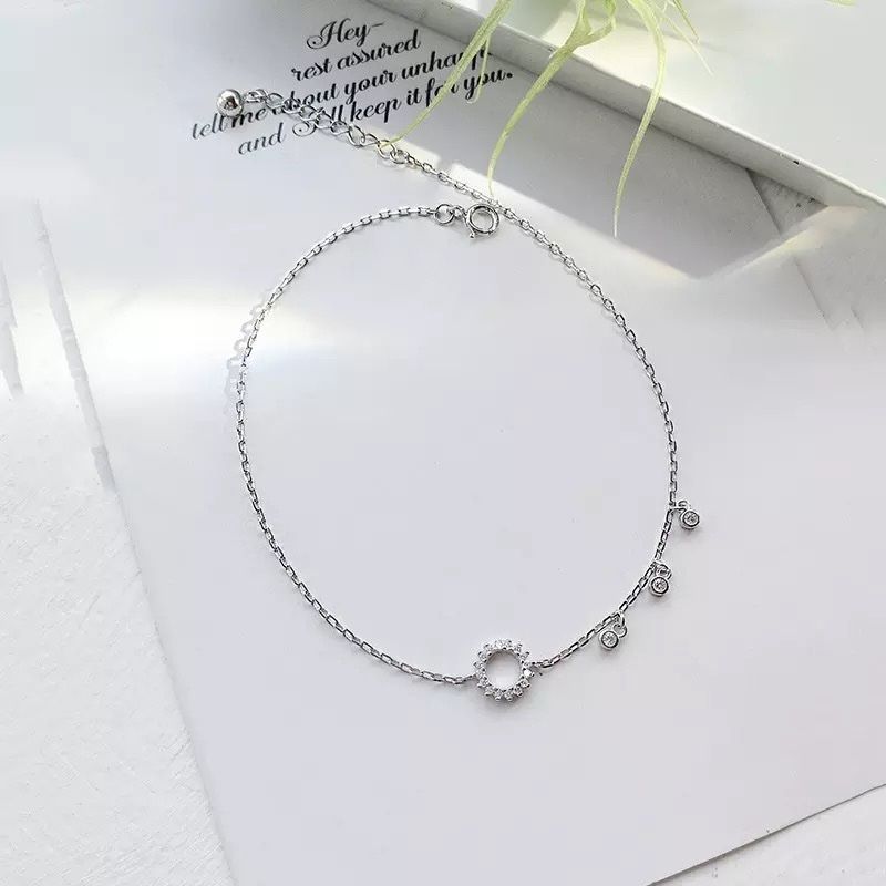Bracciali & Braccialetti: silber fuss kette – Nuovo (secondo la descrizione) da St. Gallen venduto da yatoot26 1