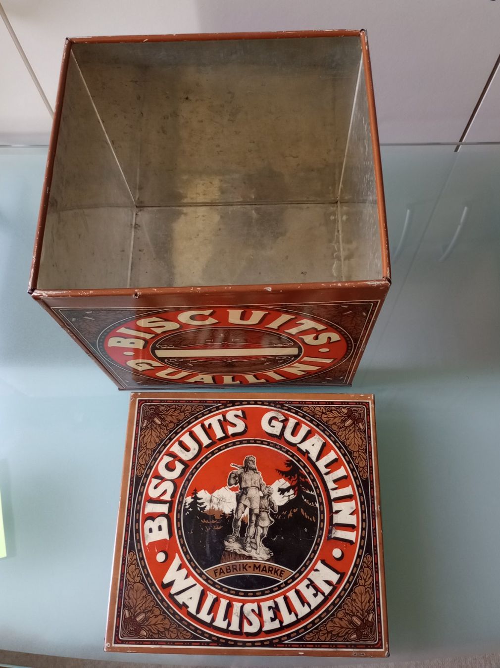 Barattoli: Blechdose Biscuits Guallini Wallisellen – Usato da Herisau venduto da ACm9 5