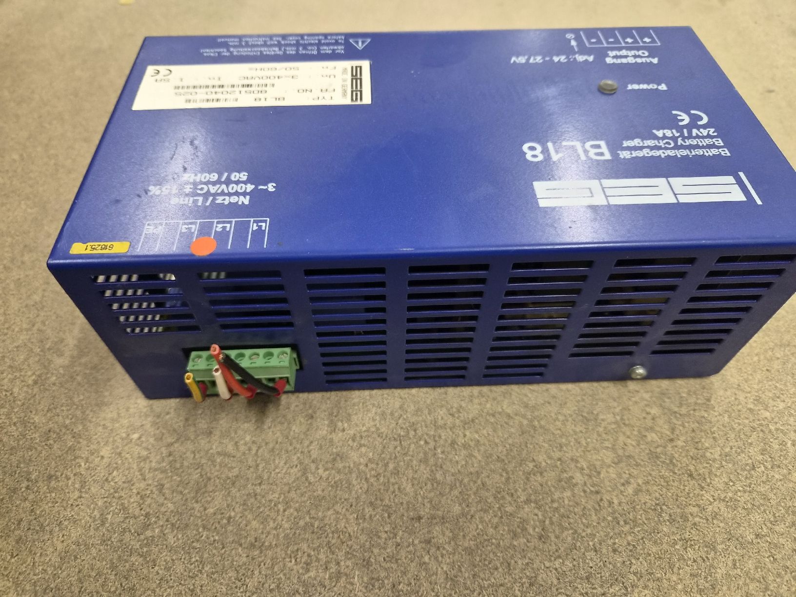 Caricabatterie: SEG Batterieladegerät BL18, 24V/18A  – Usato da Vitznau venduto da Vitznau84 4
