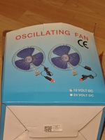 Oszillierender Ventilator 12V 24V DC  Zustand neu 
