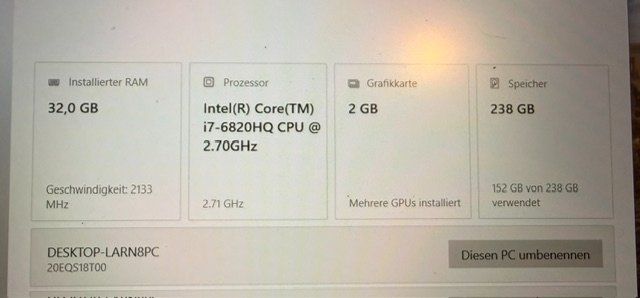 Lenovo Notebooks: Lenovo ThinkPad P50 15.60", 32 GB/RAM, Intel Core i7 – Gebraucht aus Trimbach von Qom 3