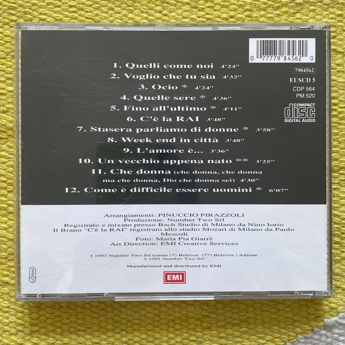 CD: TOTO CUTUGNO-NON È FACILE ESSERE UOMINI – Usato da Rorschacherberg venduto da CD-Roli 1