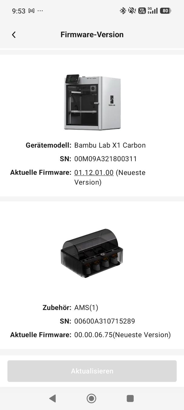 Bambu Lab Stampanti 3D: Bambu Lab X1 Carbon 3D-Drucker mit AMS Einheit gebraucht – Usato da Faoug venduto da Amur1969 1