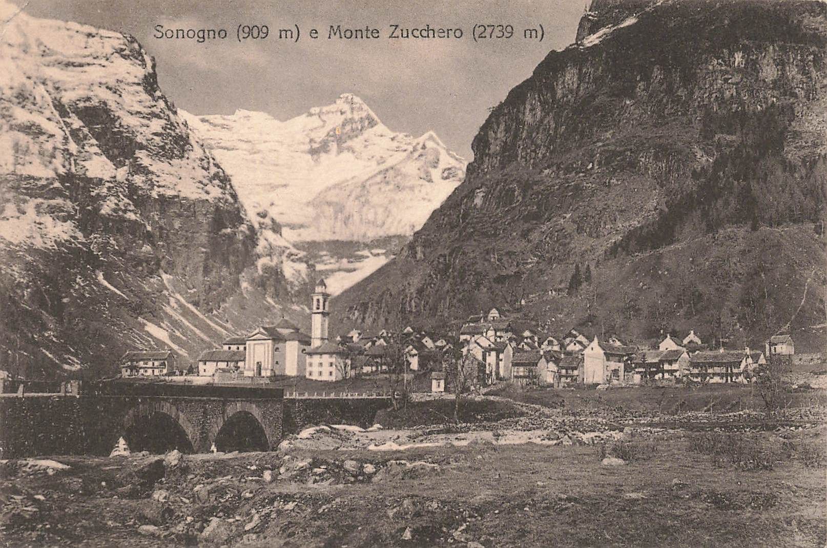 Ansichtskarten: Sonogno monte zucchero – Gebraucht aus Biasca von Blenio71