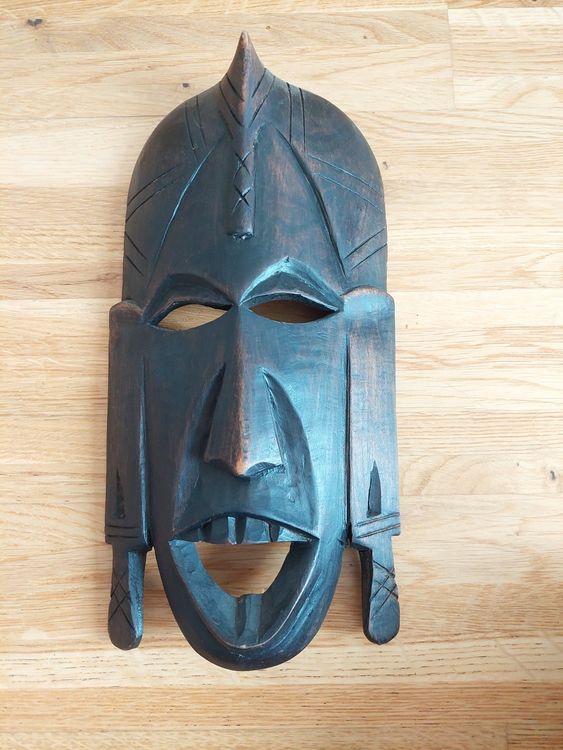 Afrikanisches Maske aus Holz | Kaufen auf Ricardo