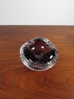 Murano Controlled Bubble Glasschale Aschenbecher 60er Jahre