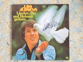 signierte Vinyl: Udo Jürgens - Lieder, die auf Reisen gehen