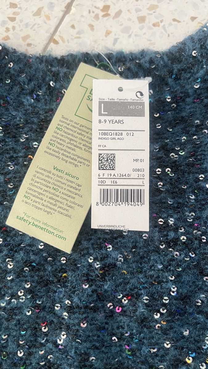 Benetton Maglioni & Felpe: Benetton Pullover petrol Gr. 8-9 – Nuovo (secondo la descrizione) da Tagelswangen venduto da Bomu 1