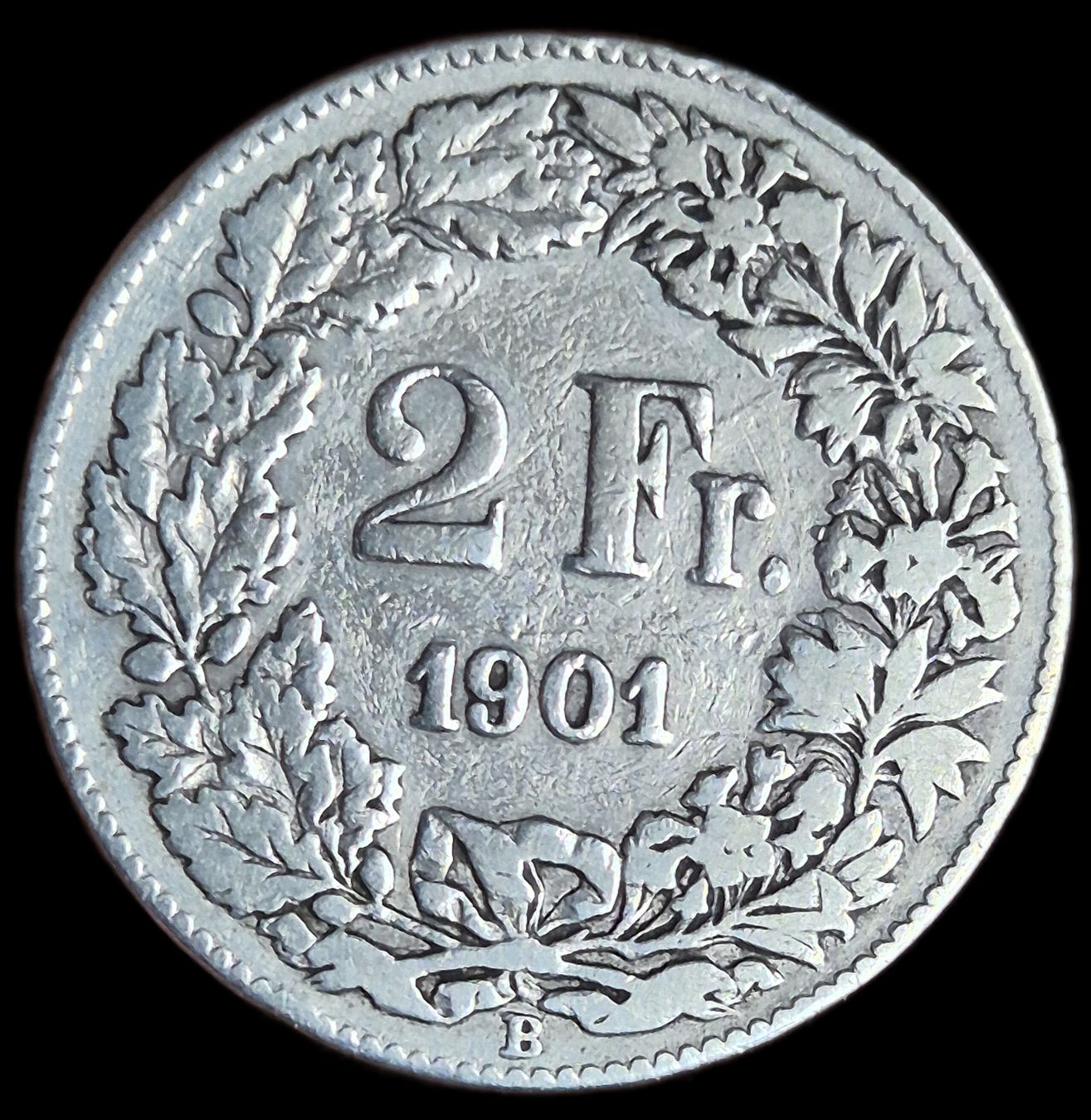 Tutti le monete: Silber 2 Franken 1901Schweiz Superrar – Usato da Grenchen venduto da Grenchen_Coins 2