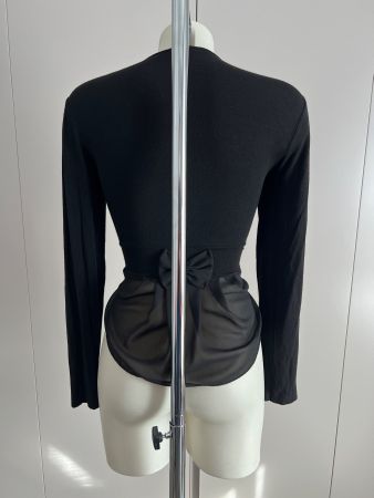 Black long sleeve vest - 1 size