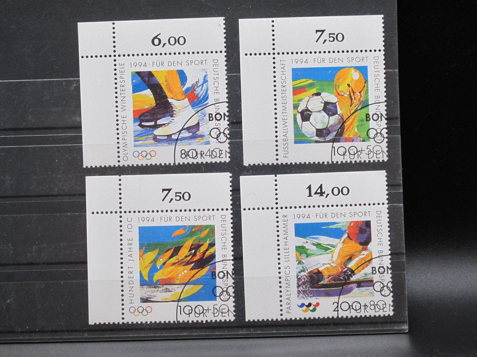 Tutti i francobolli: BRD 1994 Olympiade Lillehammer gest. – Usato da Wil SG venduto da fva01