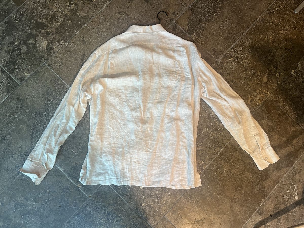 Kiton Camicie: Kiton Hemd Shirt 41 XL Leinen – Usato da Gockhausen venduto da Turmfalken 2