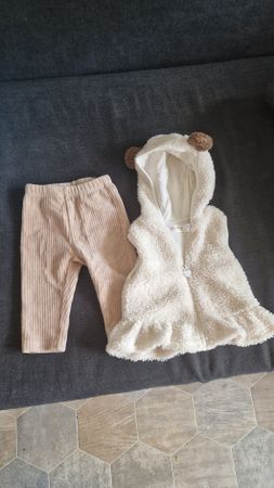 Baby Outfit Mayoral Set Teddy Vest Cord Pants 2-4m