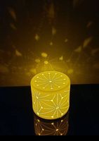 Dekorative LED Lampe aus Keramik mit Farbwechsel - Stimmungs