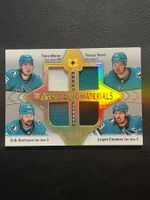 Timo Meier, Erik Karlsson, Tomas Hertl und Logan Couture