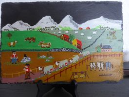 Naive Malerei Brauchtum Original Signiert