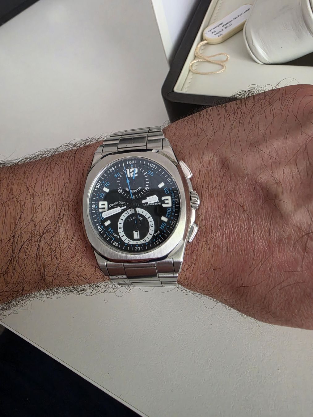 Swiss Uhren: armband Nicolet Automatic Chronograph Swiss Made  – Gebraucht aus Basel von Afghan1234 9