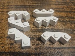 lego 2462 lot de 6 pièces White Brick, Modified Facet 3 x 3