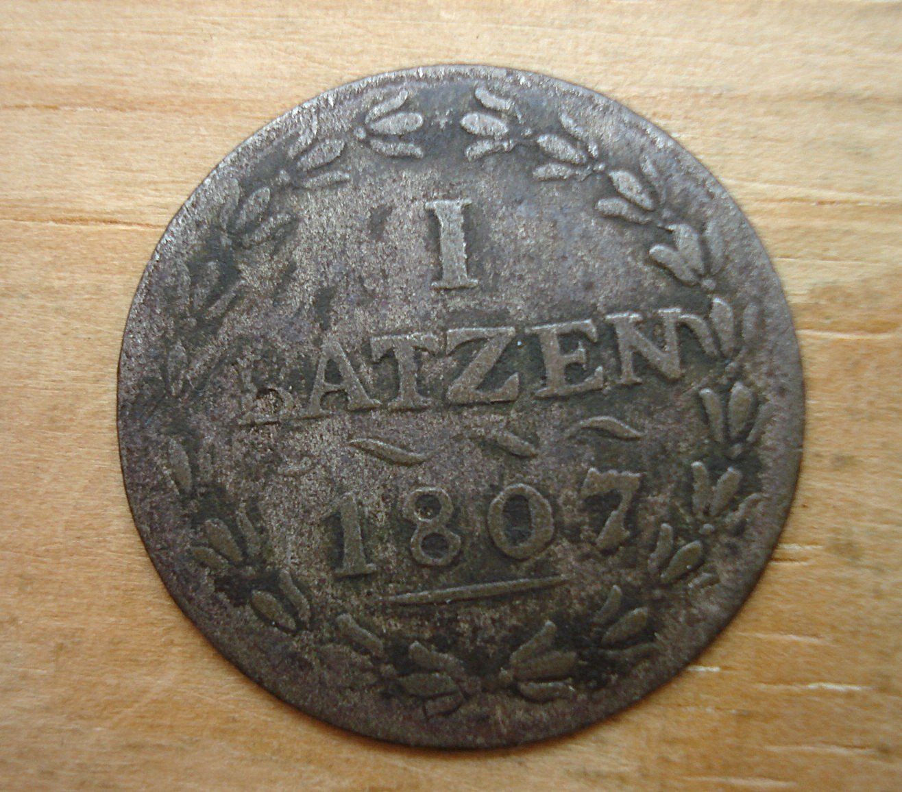Tutti le monete: (D3) Aargau Batzen 1807 – Usato da Erlach venduto da Net-Coins