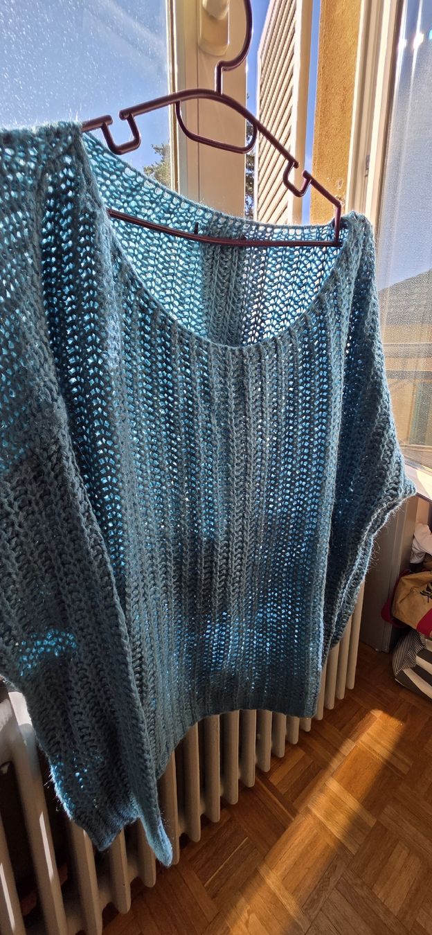 Pullover & Sweatshirts: Pull en laine bleu/vert XL – Gebraucht aus Yverdon-les-Bains von van_dq65 1