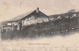 Alte Ansichtskarte Chasseral Métairie Hôtel guter Zustand