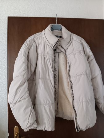  Neue Winterjacke The North Pole beige gefüttert Grösse XL
