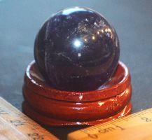 Deko - Heilsteine X-345 – Amethyst Kugel ca. 26mm & Sockel