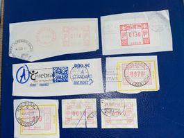 Briefmarken Schweiz, diverse Automatenmarken